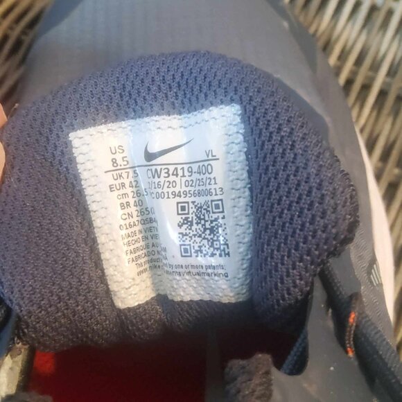 Nike Air Zoom Winflo Running Shoes Sz 8 1/2 Thunder Blue - Picture 6 of 9